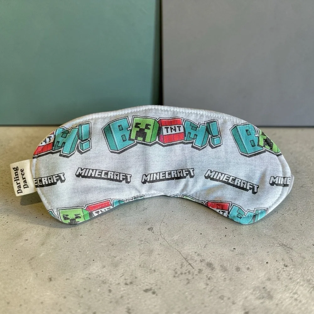 Minecraft Creeper Boom Kids Sleep Mask - Multicolor